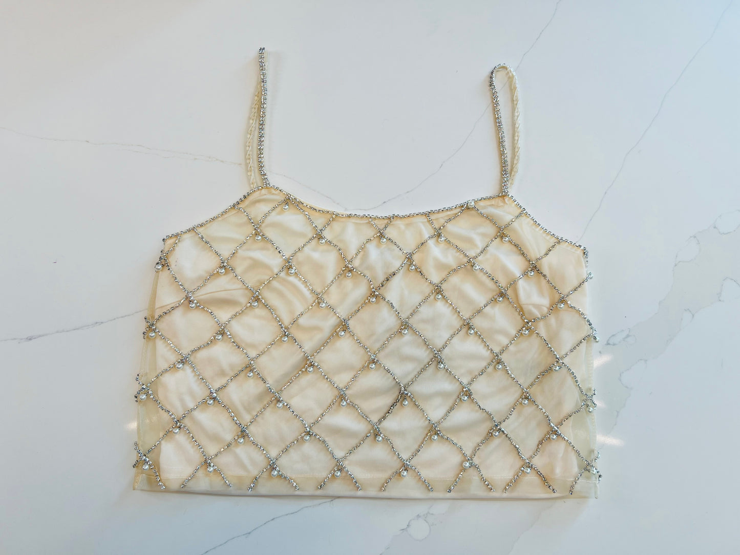 Diamonds & Pearls Crop Top