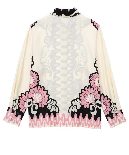 Flower Print Black + Pink Set