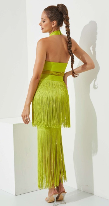 Lime Party Dress