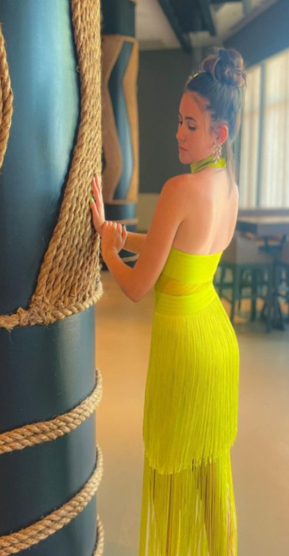 Lime Party Dress