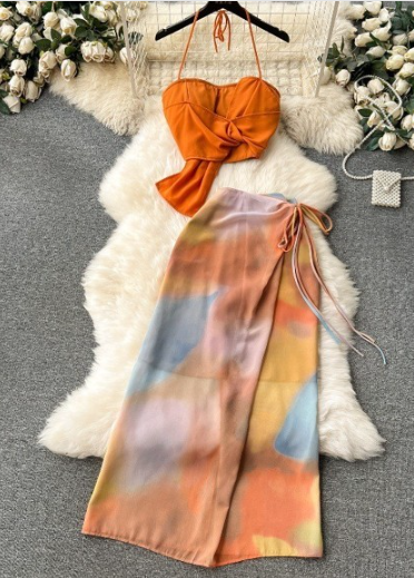 Summer Sunset Skirt Set