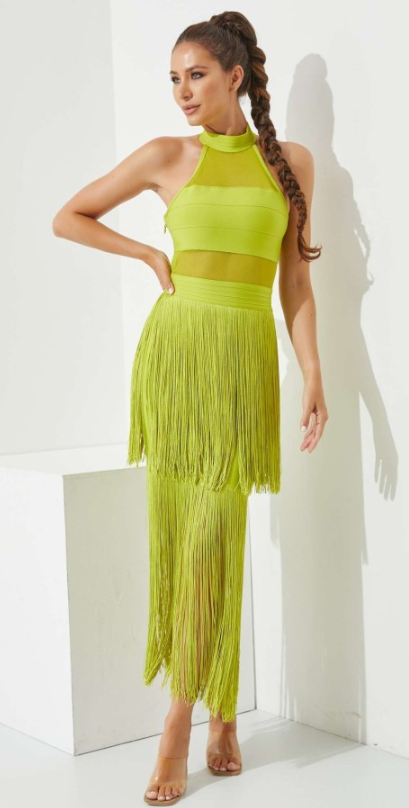 Lime Party Dress